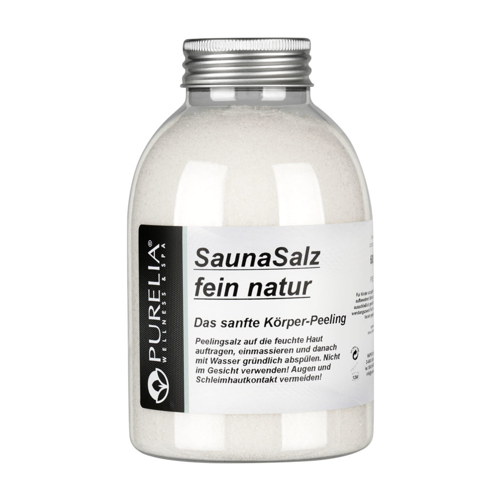 Purelia Sauna Peeling Salz fein natur